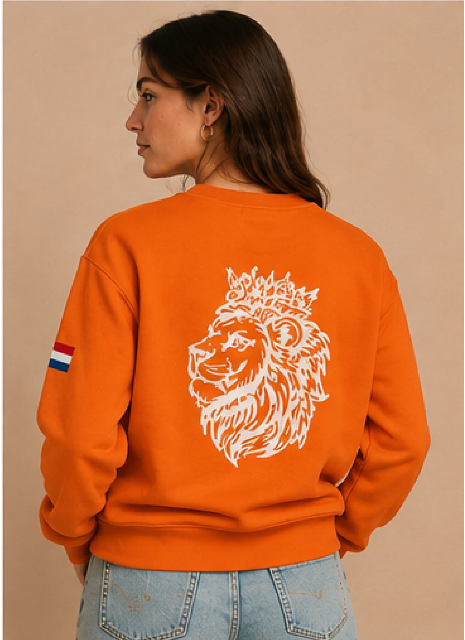 Leeuwenkop Trui Oranje