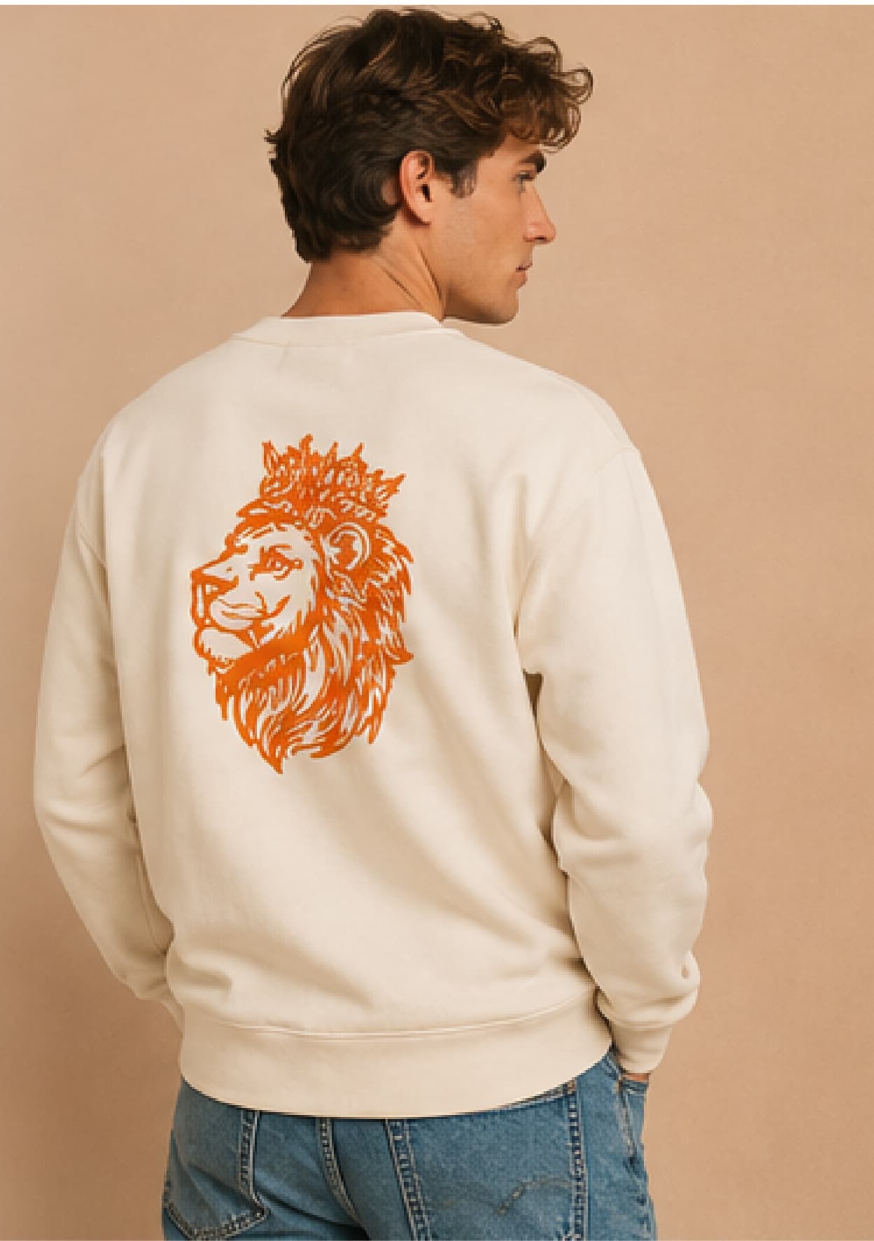Leeuwenkop Trui Beige